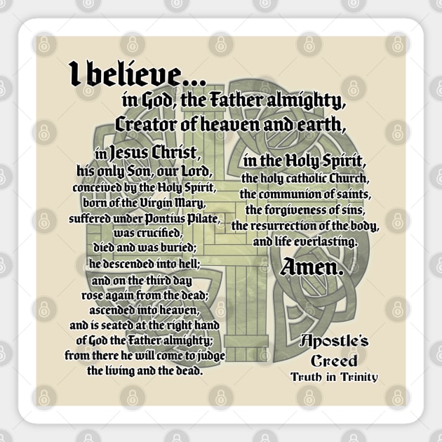 Apostle's Creed Magnet by The Knotty Works